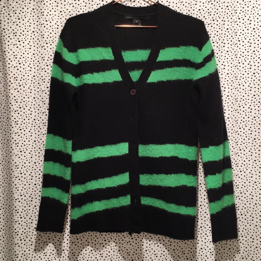 MARC JACOBS wool angora cardigan sweater